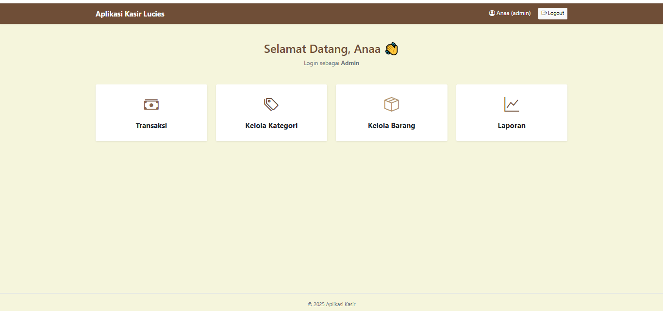 Web Kasir Preview